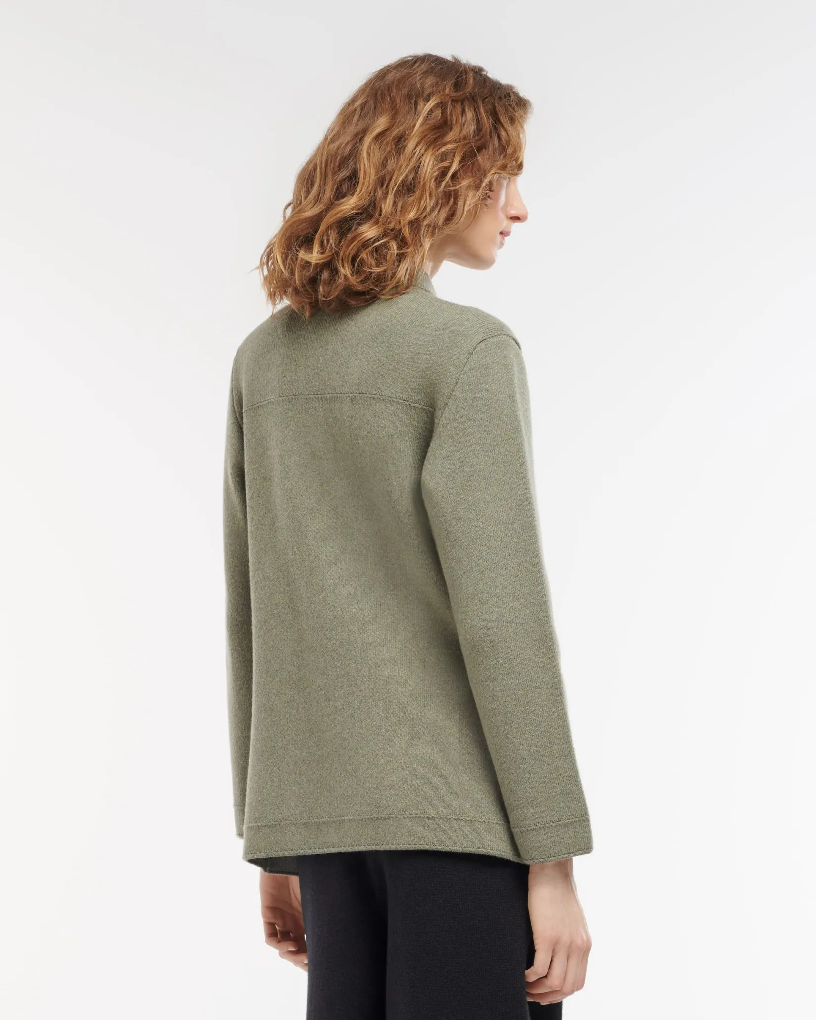 Women Barrie Cashmere and cotton military-style jacket