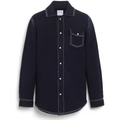 Barrie Cashmere and cotton overshirt