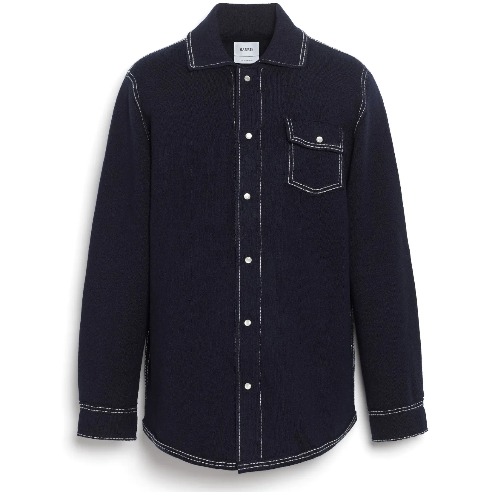 Barrie Cashmere and cotton overshirt