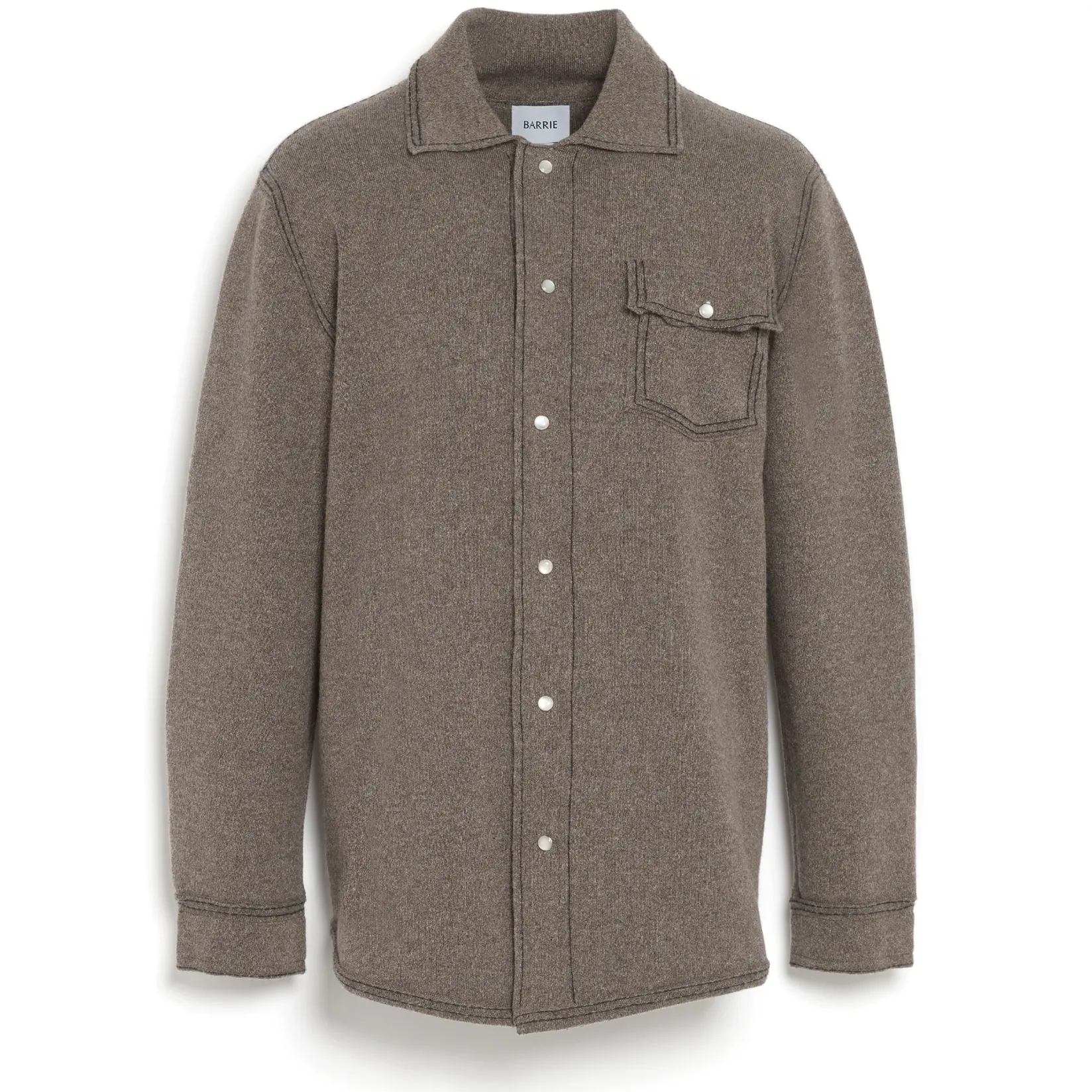 Barrie Cashmere and cotton overshirt
