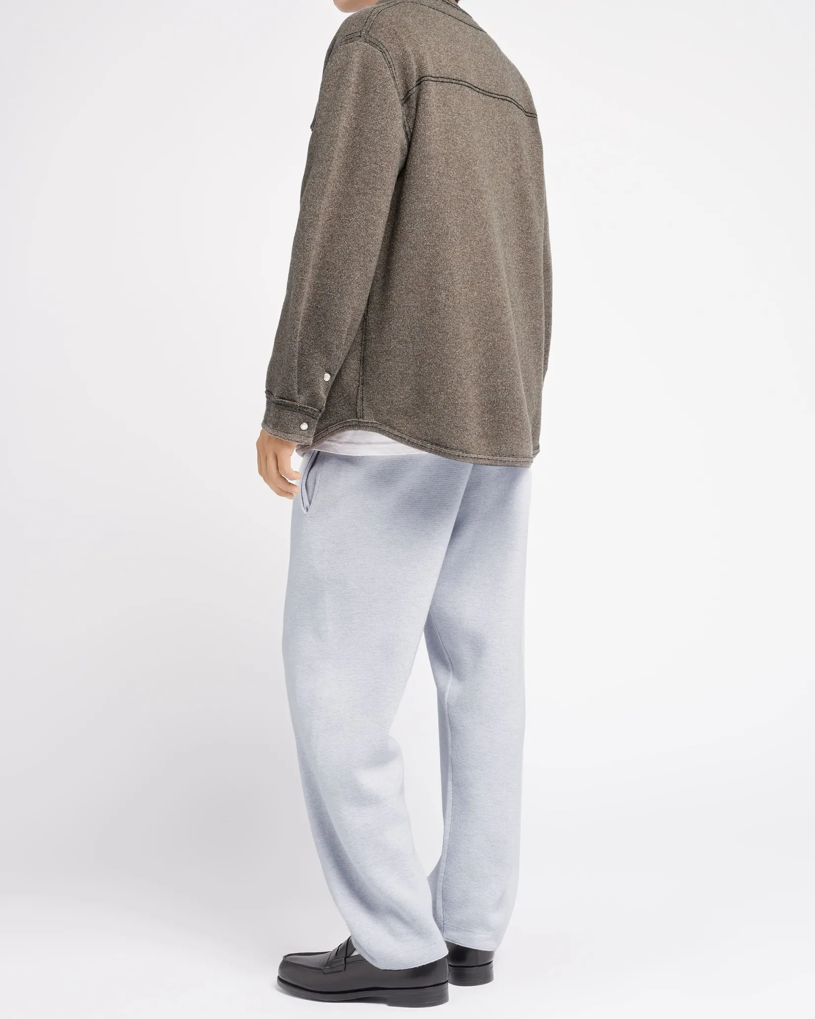 Barrie Cashmere and cotton overshirt