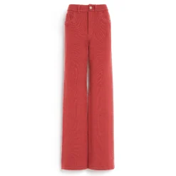 Women Barrie Cashmere and cotton patchwork Denim trousers