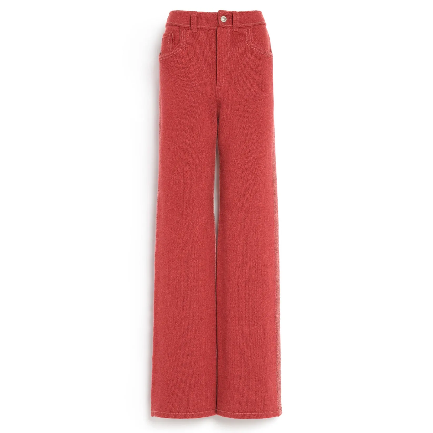 Women Barrie Cashmere and cotton patchwork Denim trousers