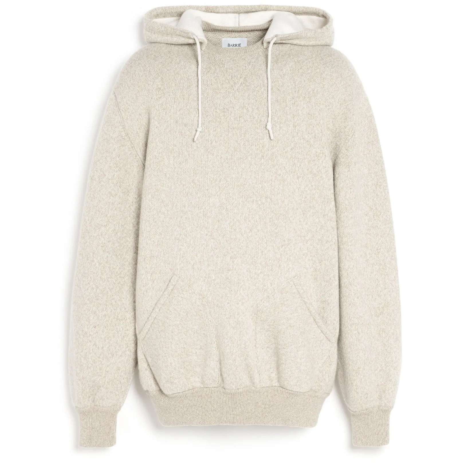 Barrie Cashmere and cotton sportswear hooded sweatshirt