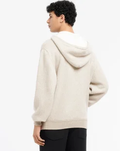 Barrie Cashmere and cotton sportswear hooded sweatshirt