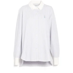 Women Barrie Cashmere and cotton striped shirt