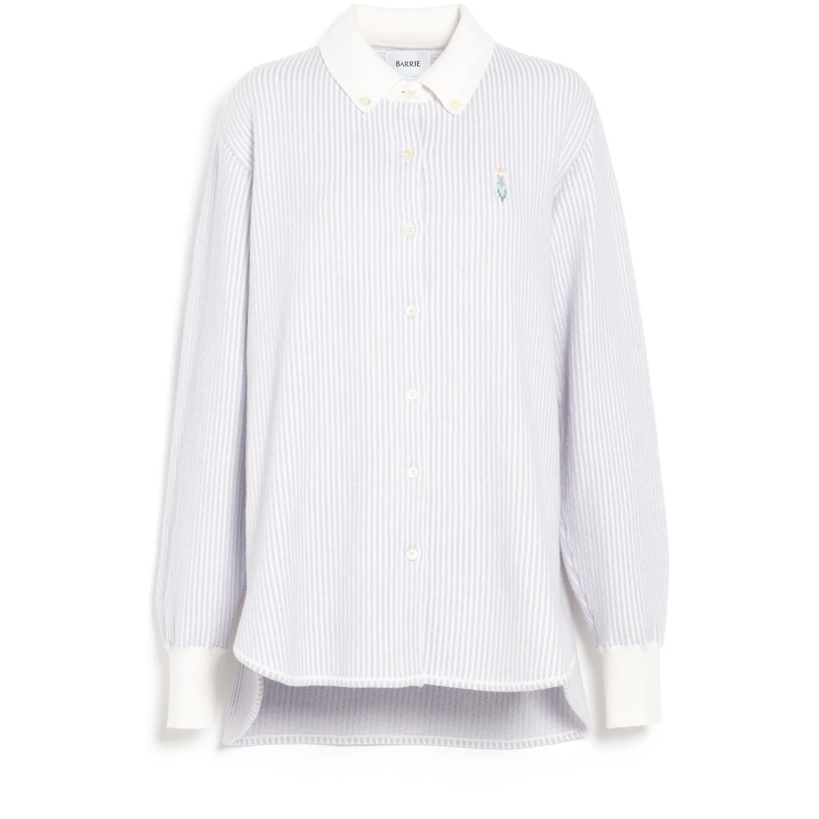 Women Barrie Cashmere and cotton striped shirt