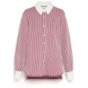 Women Barrie Cashmere and cotton striped shirt