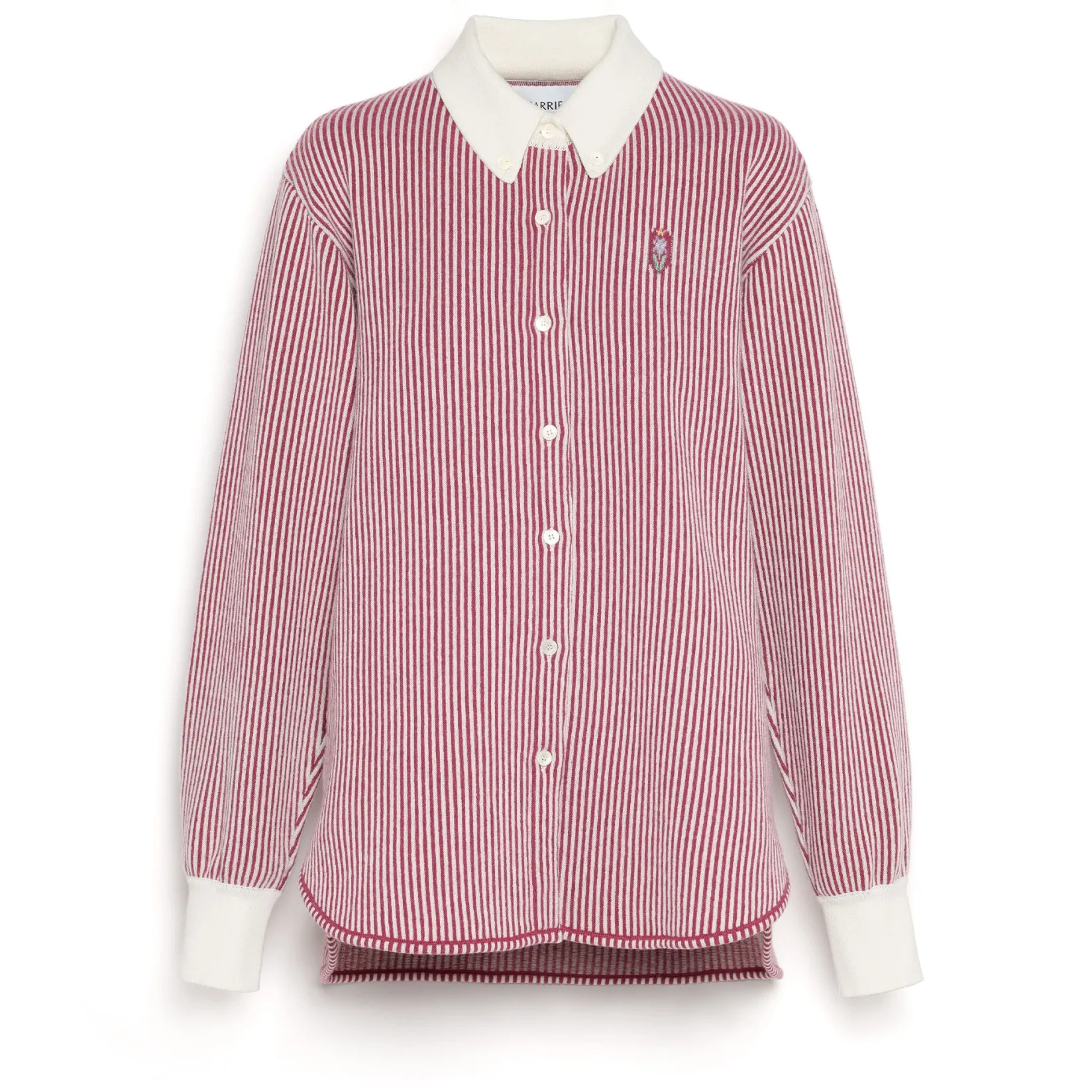 Women Barrie Cashmere and cotton striped shirt
