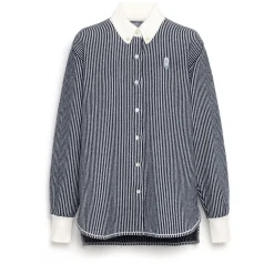 Women Barrie Cashmere and cotton striped shirt