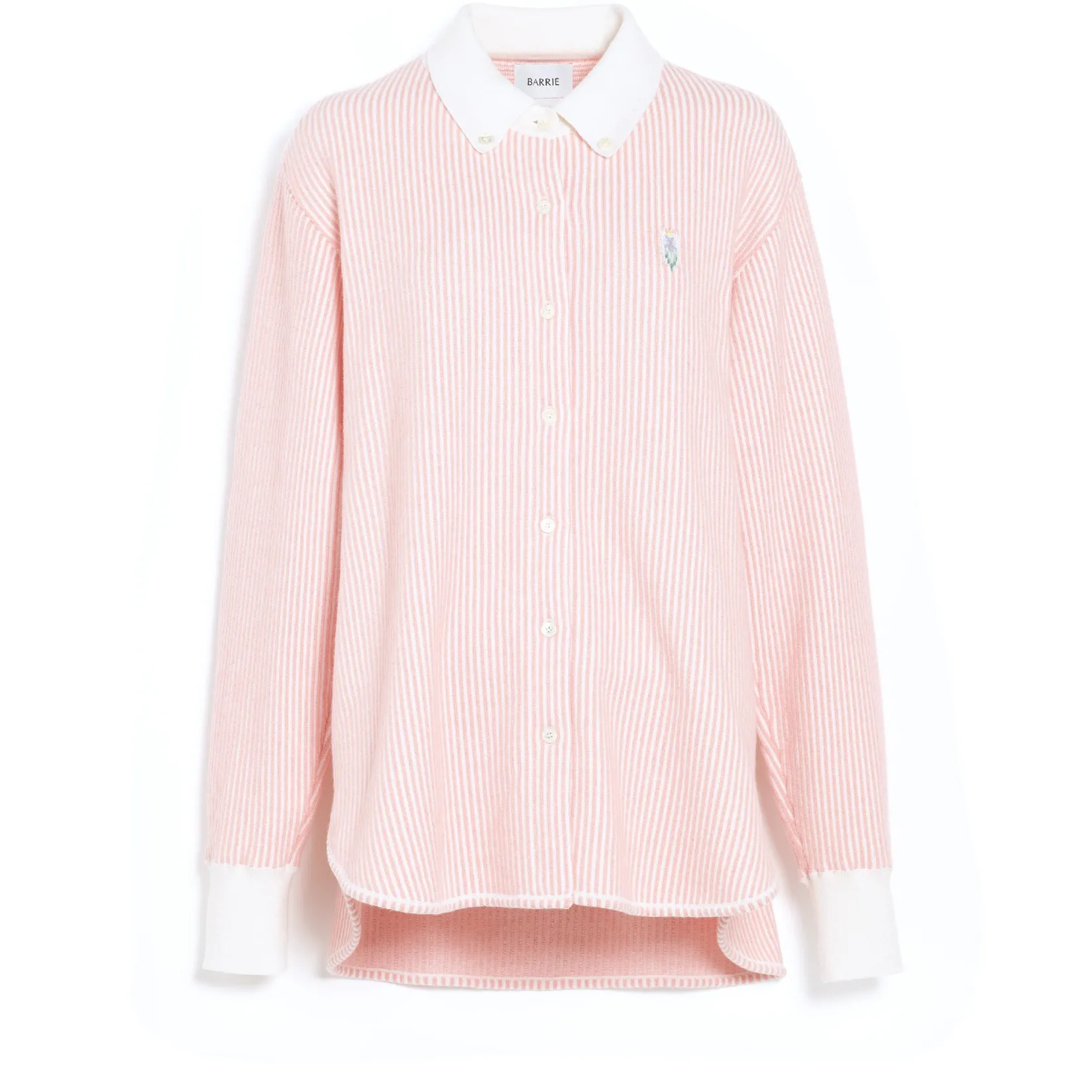 Women Barrie Cashmere and cotton striped shirt