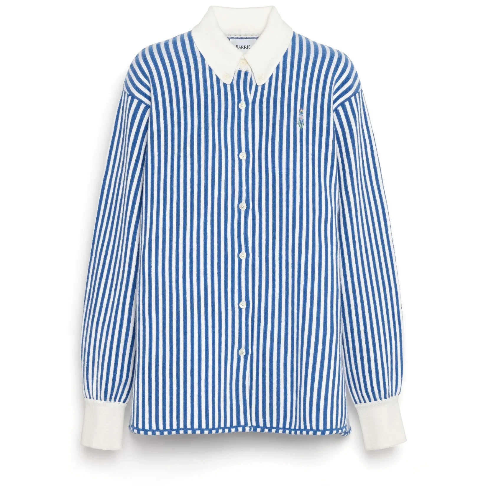 Women Barrie Cashmere and cotton striped shirt