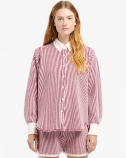 Women Barrie Cashmere and cotton striped shorts