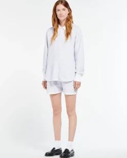 Women Barrie Cashmere and cotton striped shirt