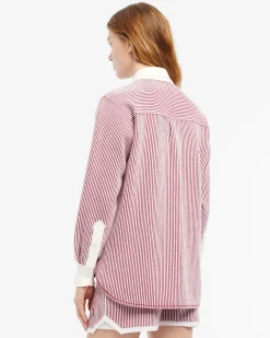 Women Barrie Cashmere and cotton striped shirt