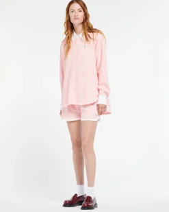 Women Barrie Cashmere and cotton striped shirt