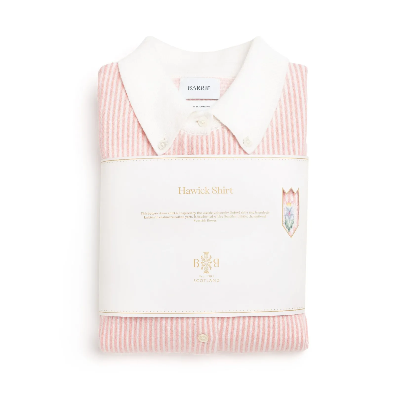 Women Barrie Cashmere and cotton striped shirt