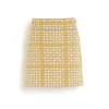Women Barrie Cashmere and wool skirt with houndstooth pattern
