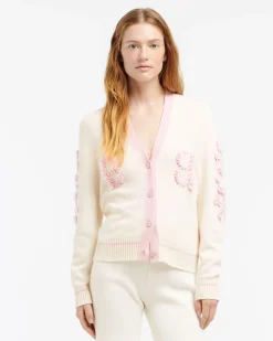 Women Barrie Cashmere B logo V-neck cardigan