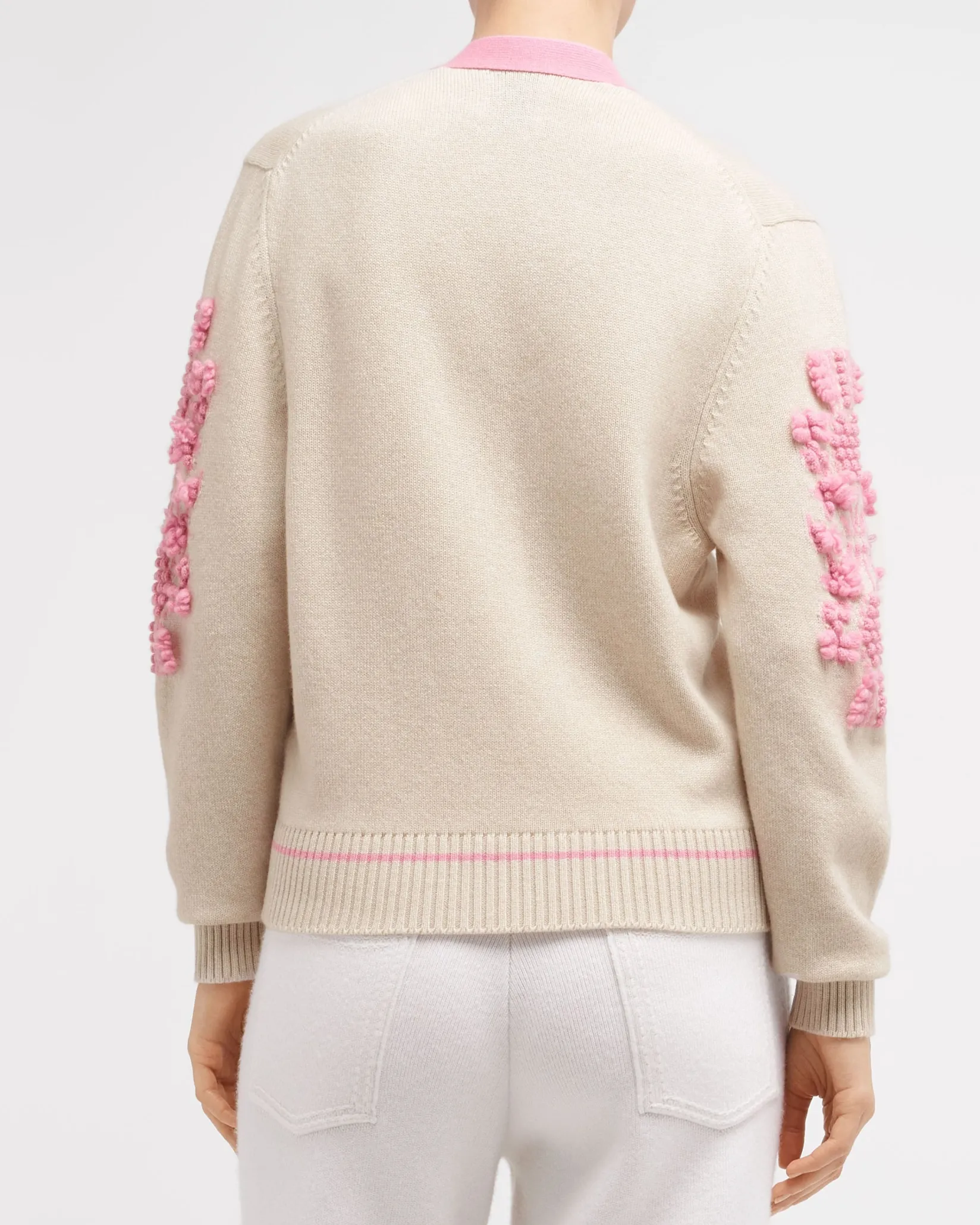 Women Barrie Cashmere B logo V-neck cardigan