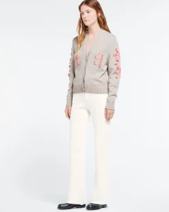 Women Barrie Cashmere B logo V-neck cardigan