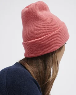 Women Barrie Cashmere beanie with embroidered logo