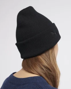 Women Barrie Cashmere beanie with embroidered logo