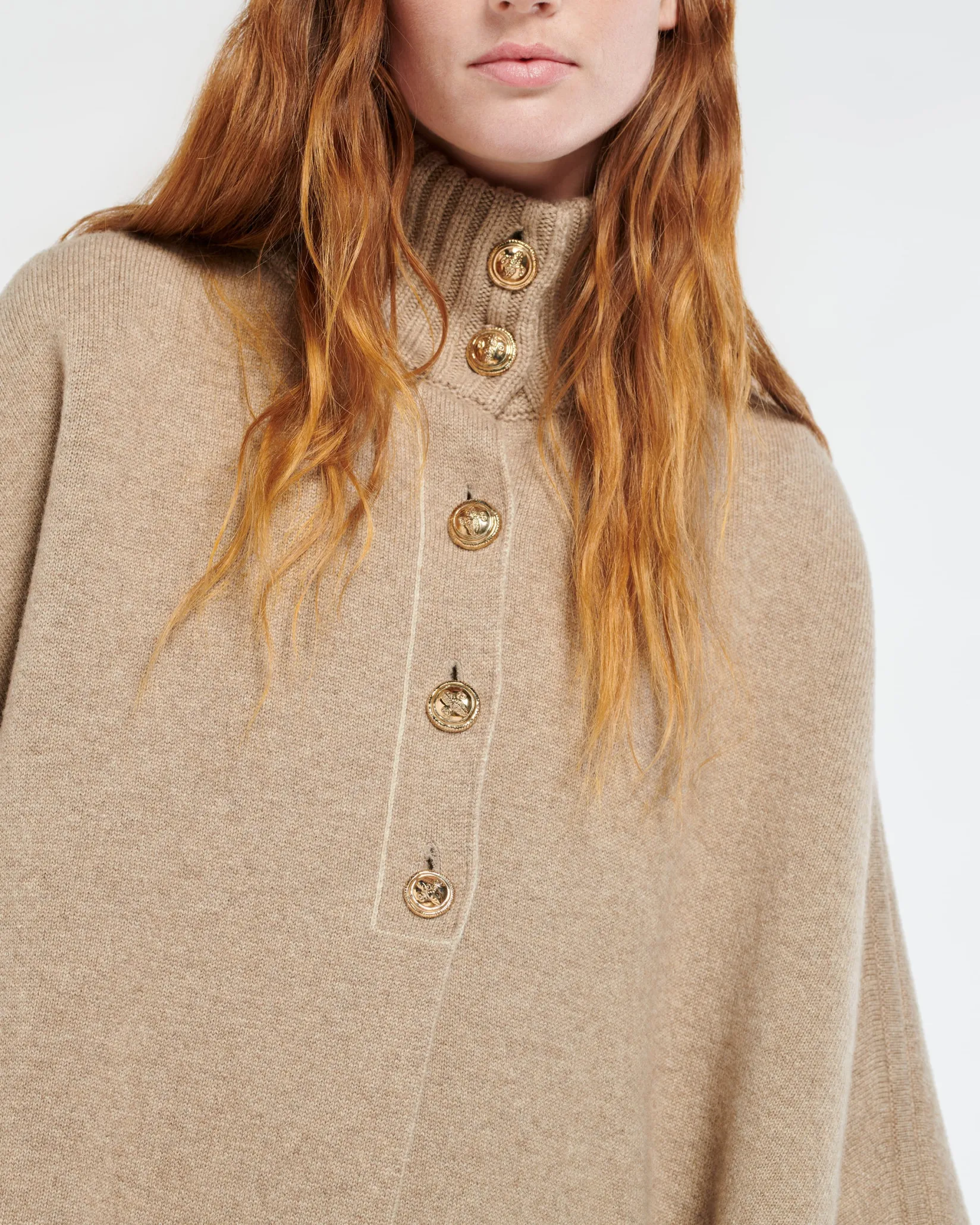 Women Barrie Cashmere cape