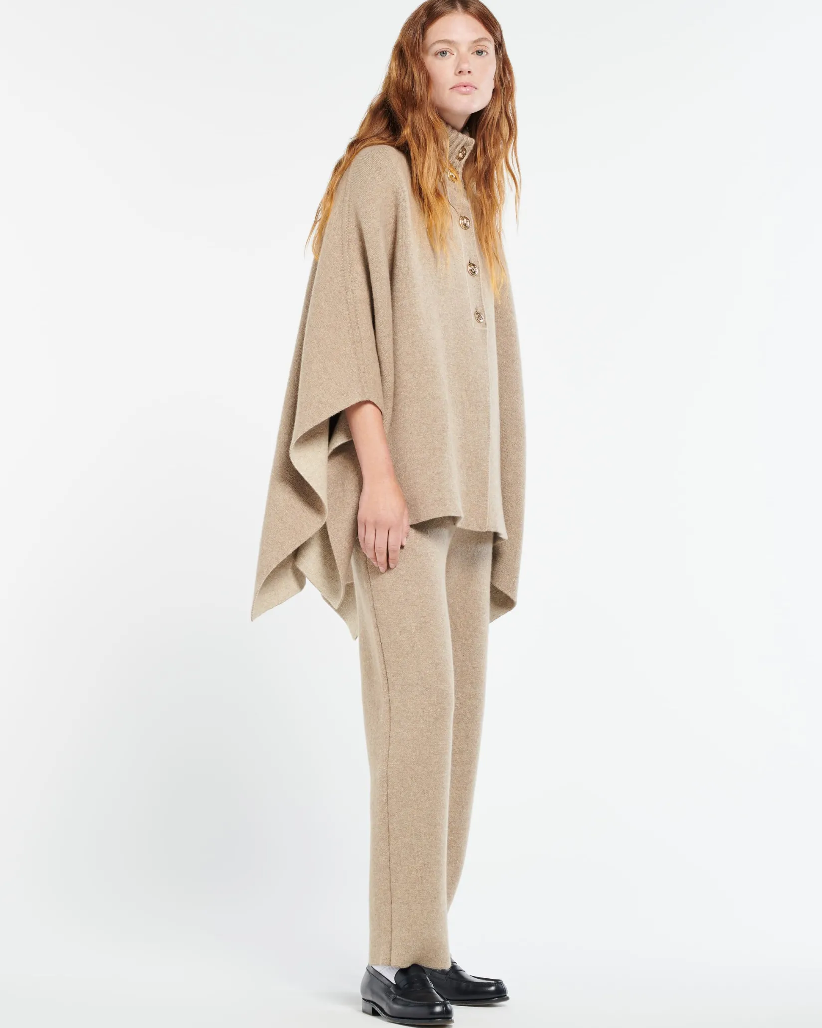 Women Barrie Cashmere cape
