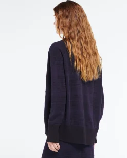 Women Barrie Cashmere cardigan with a tartan motif