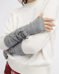 Women Barrie Cashmere fingerless gloves