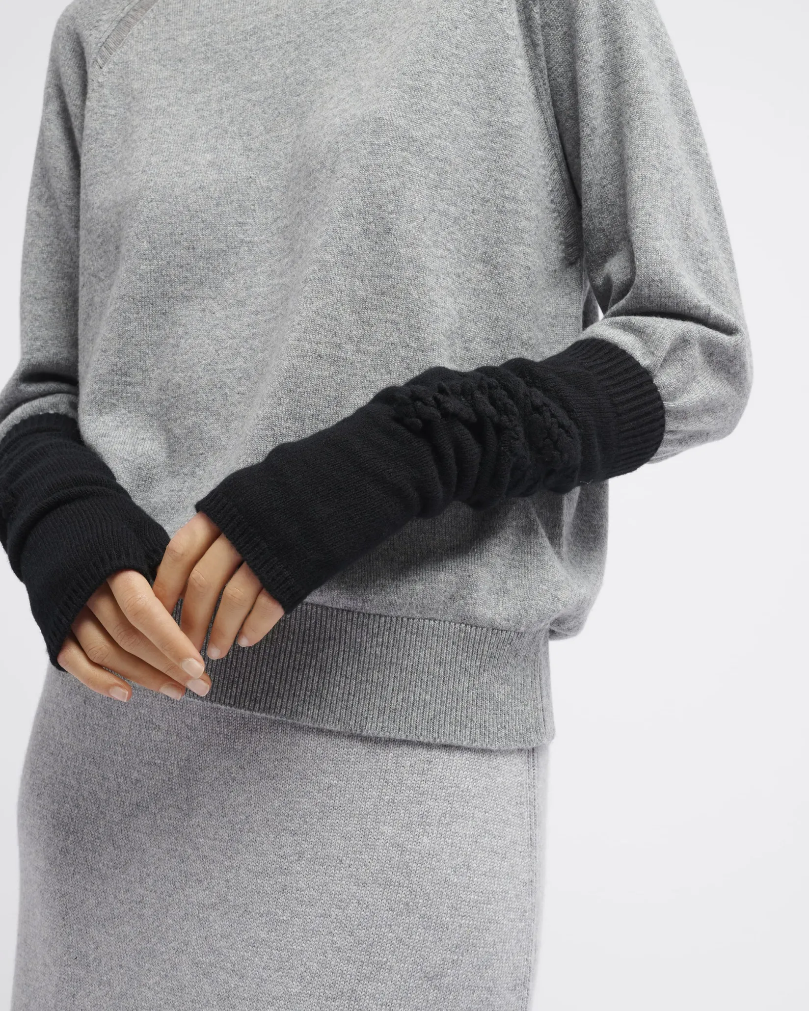 Women Barrie Cashmere fingerless gloves