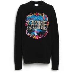 Women Barrie Cashmere jumper with bouquet motif