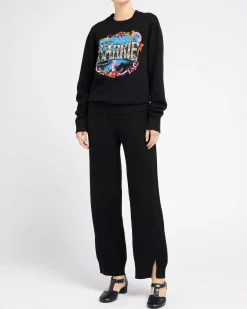 Women Barrie Cashmere jumper with bouquet motif