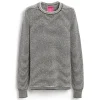 Women Barrie Cashmere jumper with thin stripes