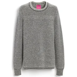 Women Barrie Cashmere jumper with thin stripes
