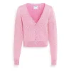 Women Barrie Cashmere lace cardigan