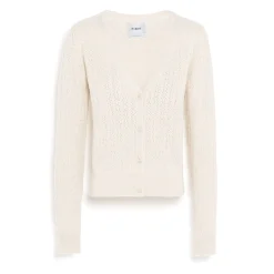 Women Barrie Cashmere lace cardigan