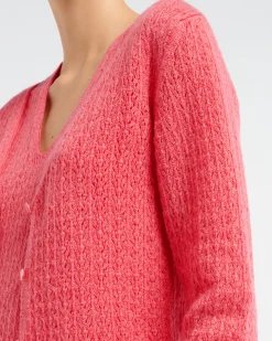Women Barrie Cashmere lace cardigan