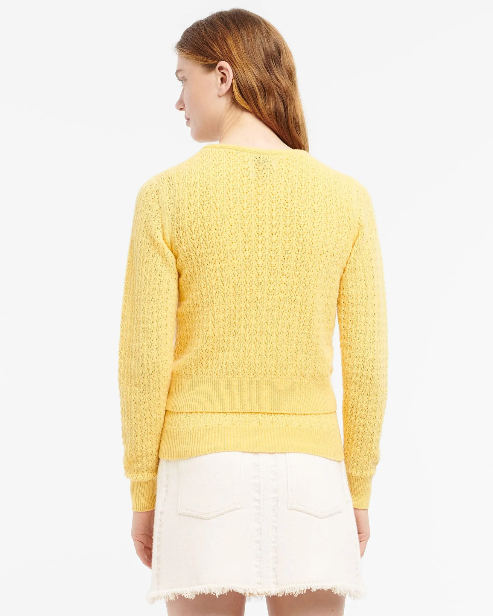 Women Barrie Cashmere lace cardigan