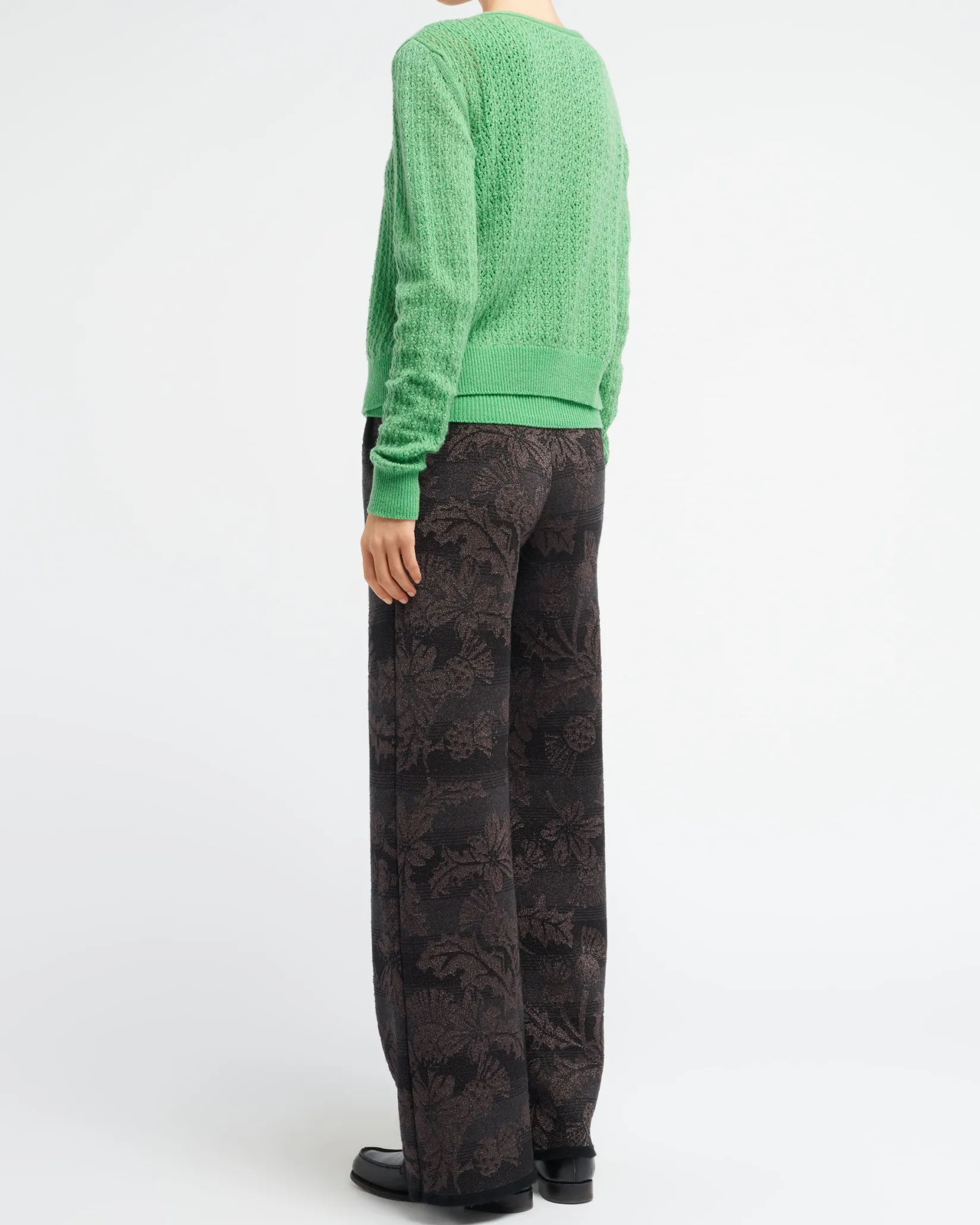 Women Barrie Cashmere lace cardigan