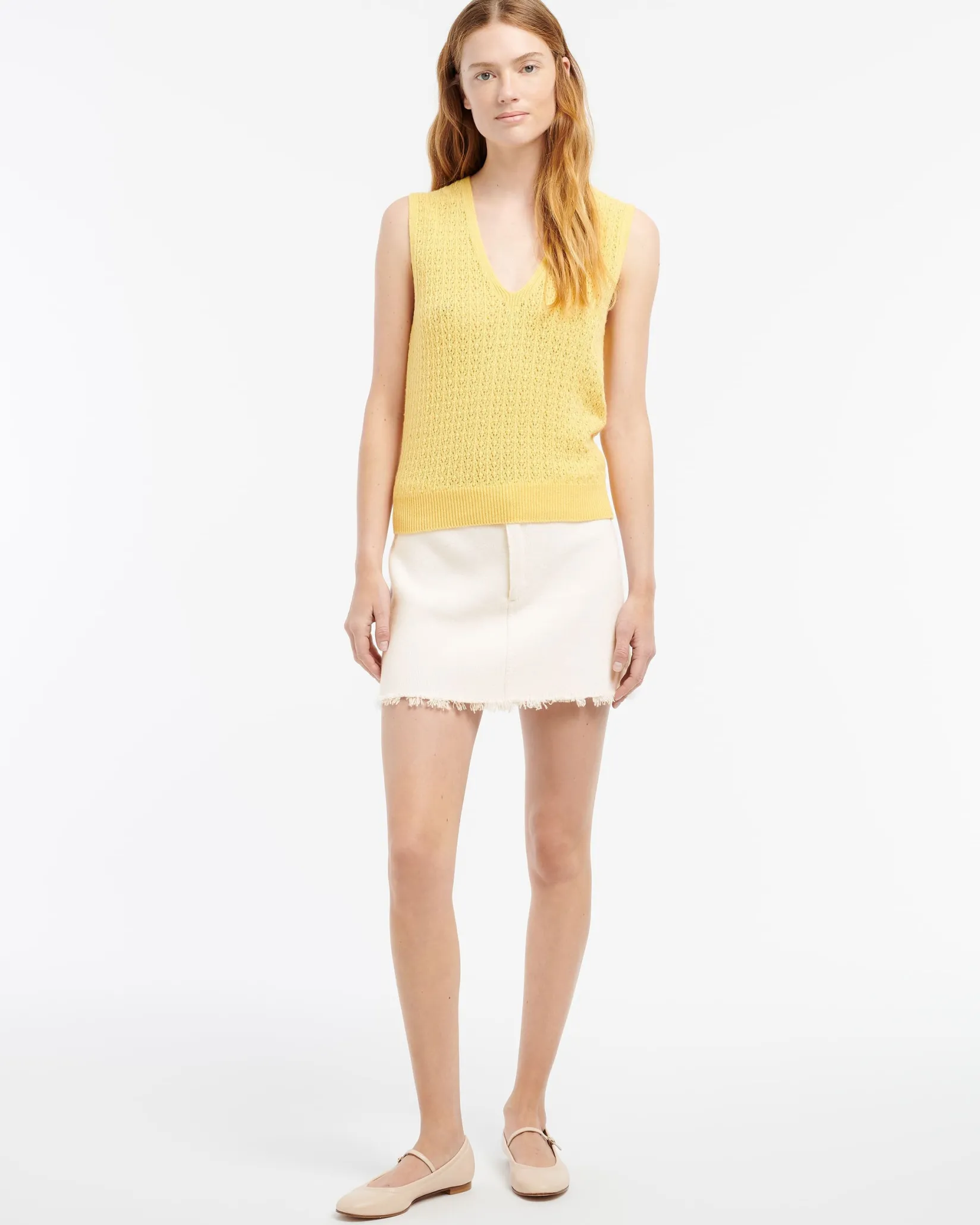 Women Barrie Cashmere lace top