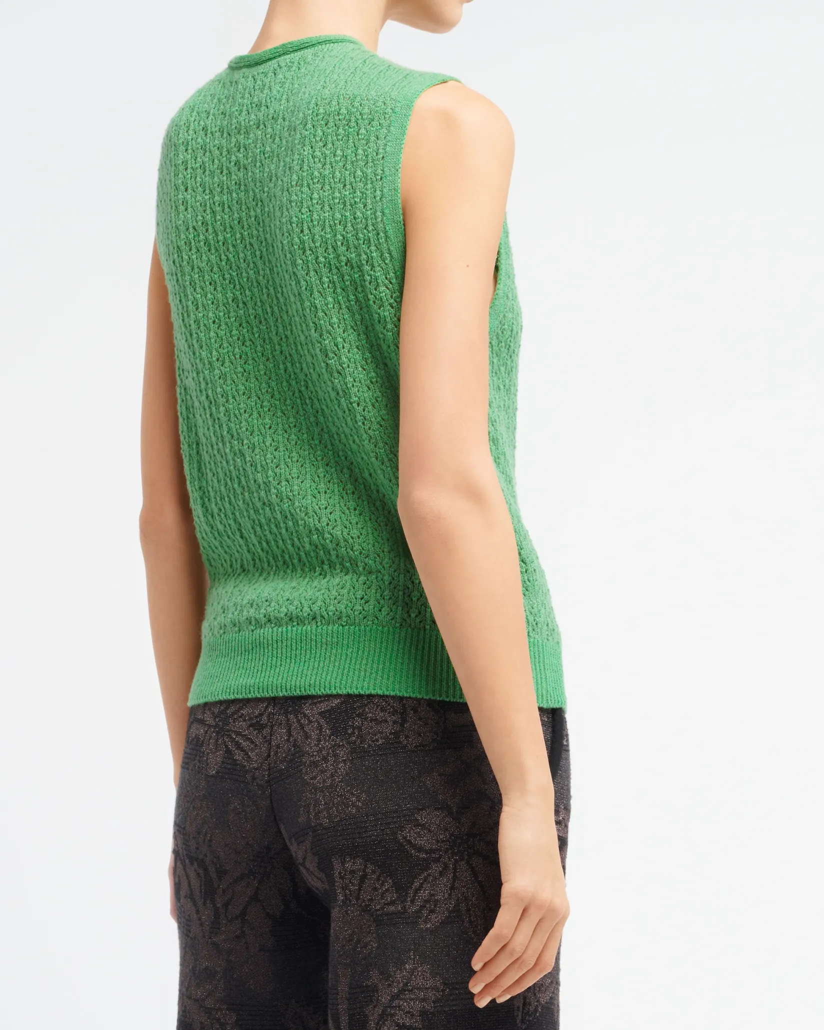 Women Barrie Cashmere lace top