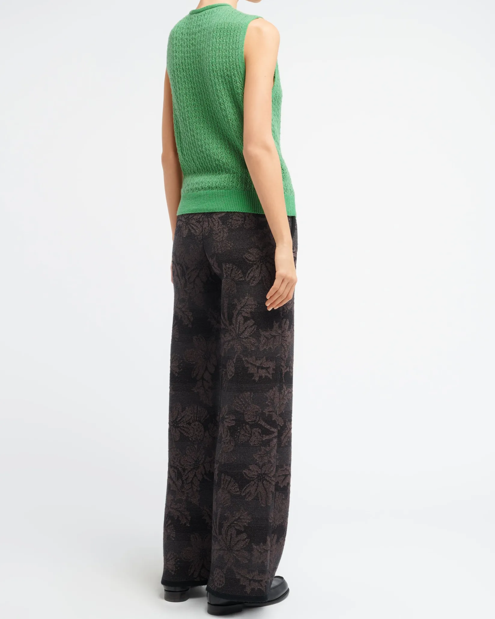 Women Barrie Cashmere lace top