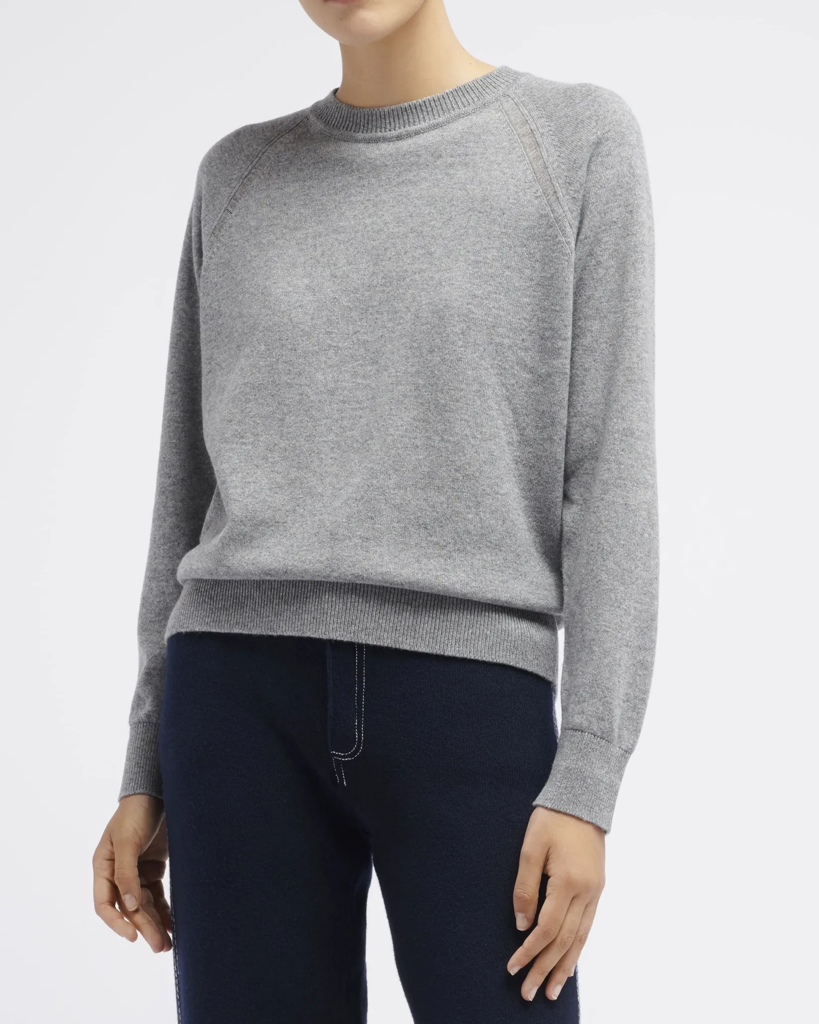 Women Barrie Cashmere round-neck jumper