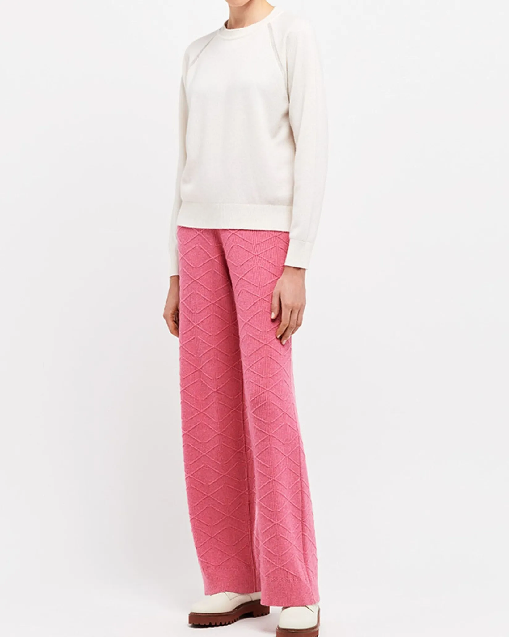 Women Barrie Cashmere round-neck jumper