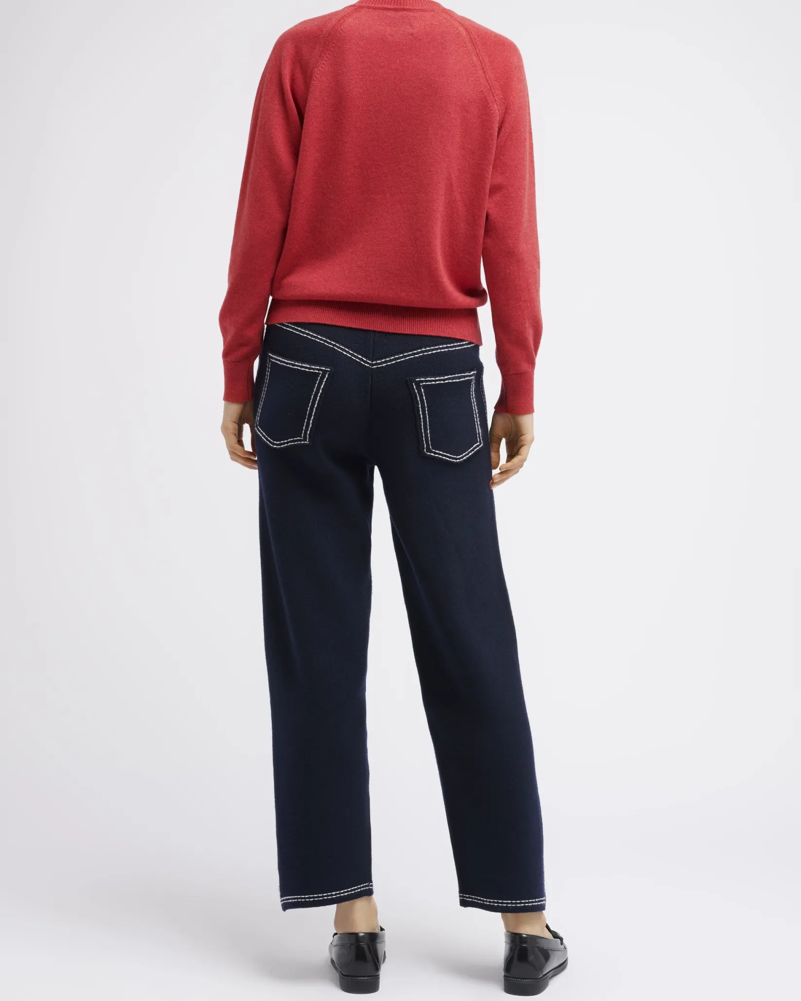 Women Barrie Cashmere round-neck jumper