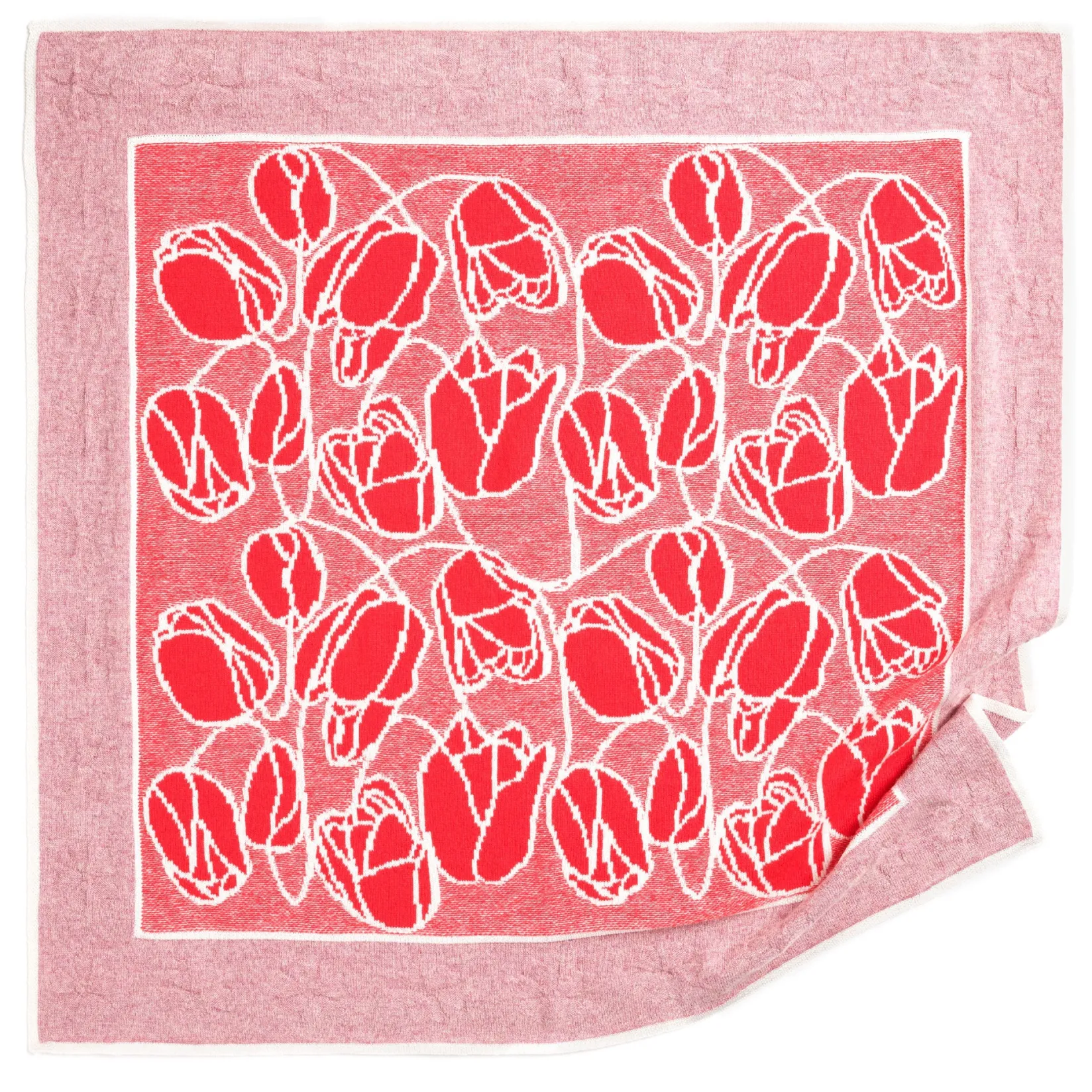 Women Barrie Cashmere scarf with floral motif