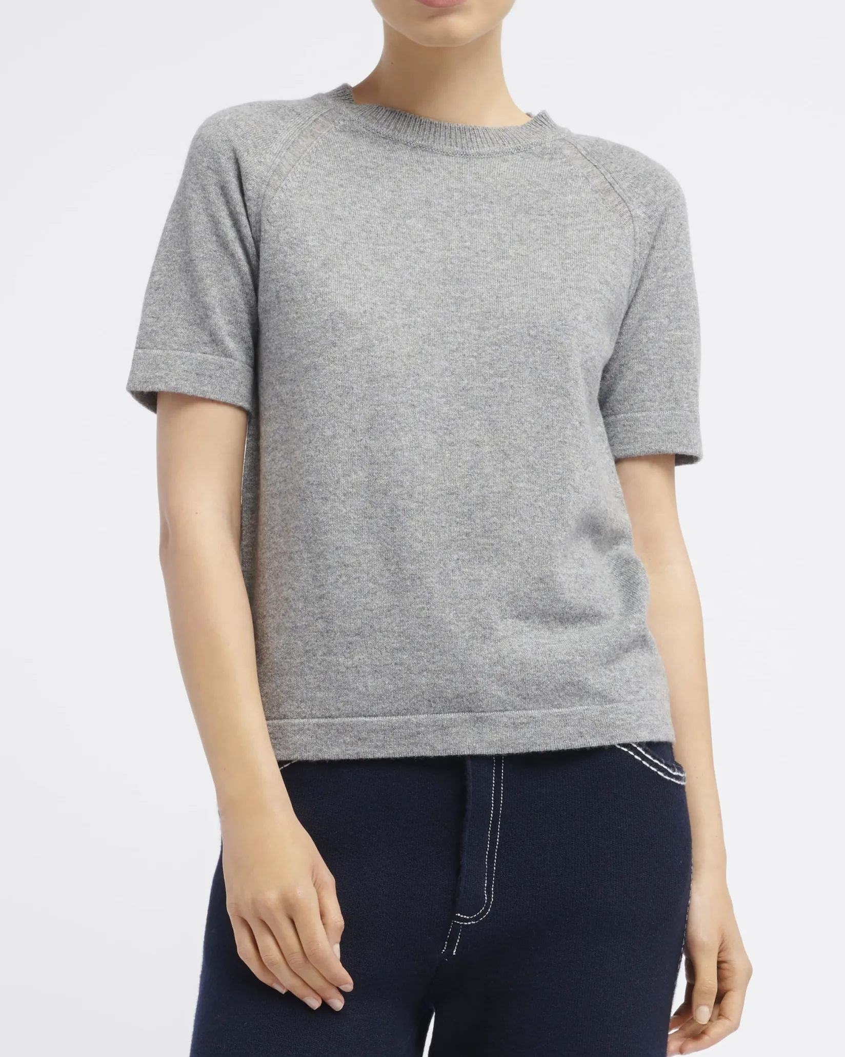 Women Barrie Cashmere short sleeved top
