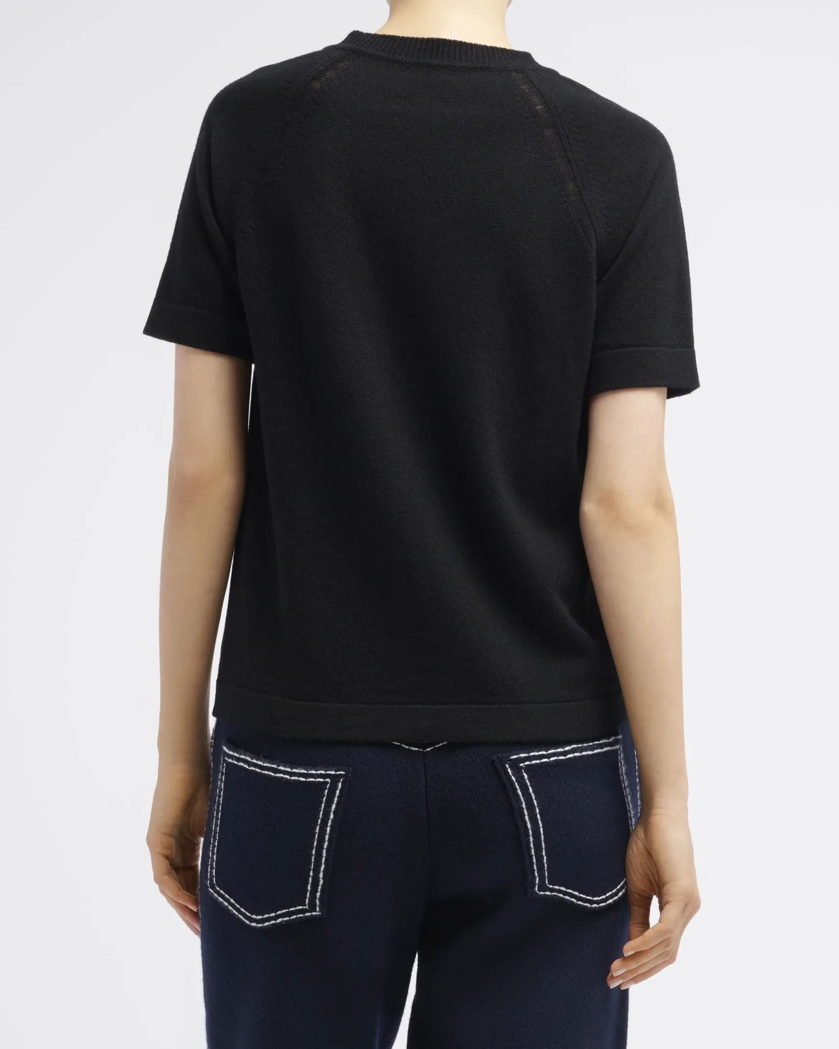 Women Barrie Cashmere short sleeved top